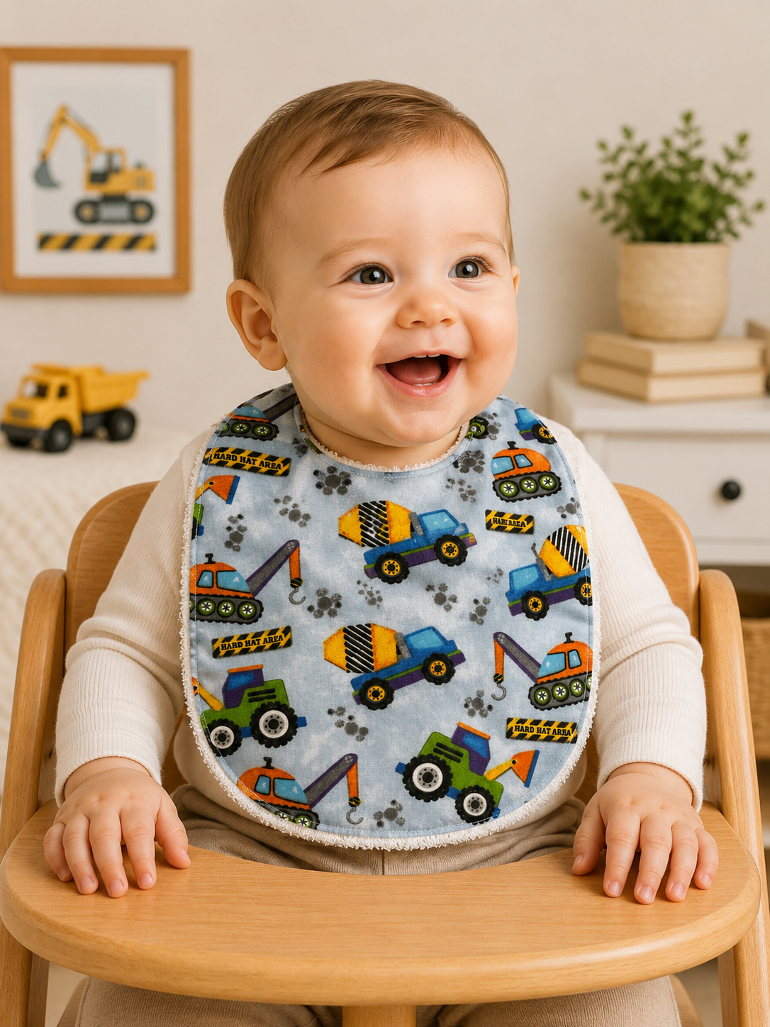 
                  
                    Baby Bib Under Construction
                  
                