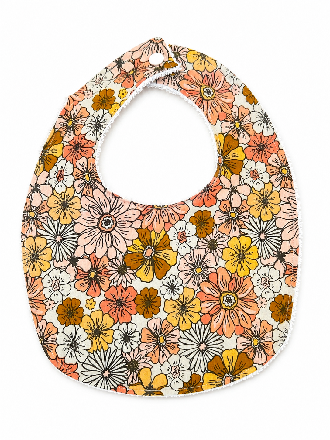 
                  
                    Baby Bib Peachy Floral
                  
                