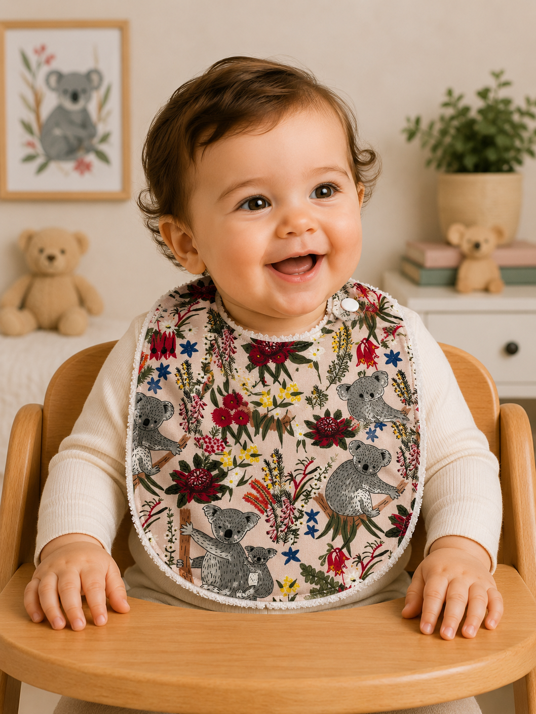 
                  
                    Baby Bib Pink Koala Australiana
                  
                